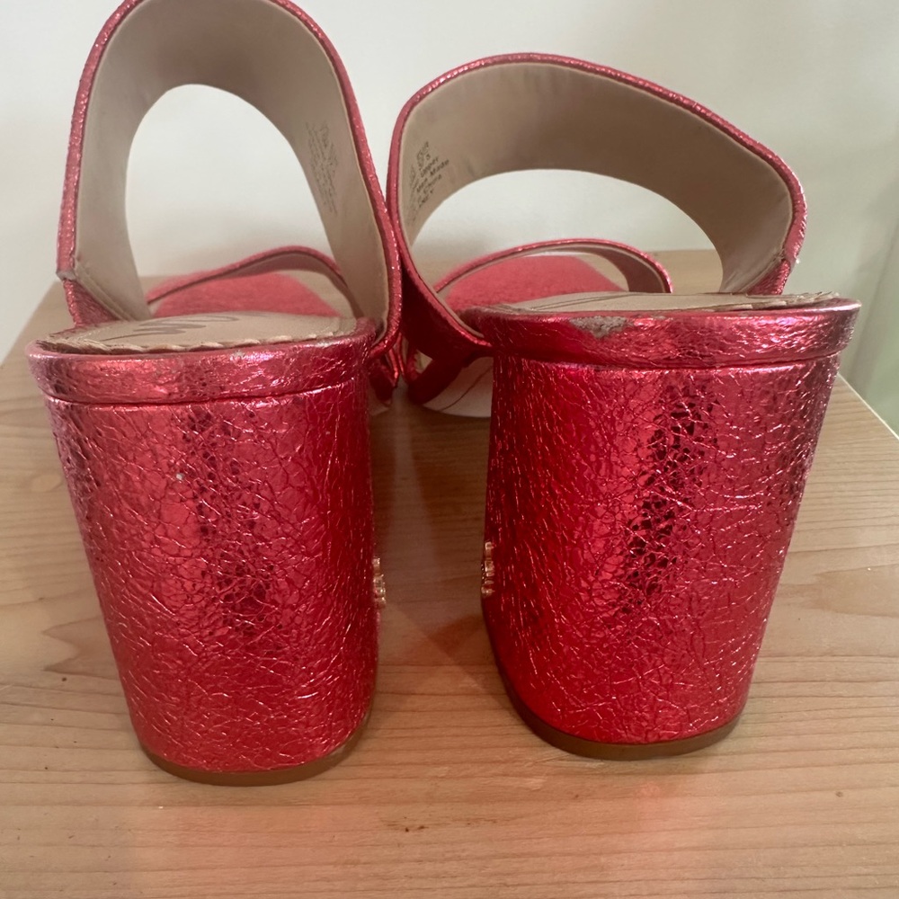 Sam Edelman Shimmering Pink Sandals - Picture 6 of 6